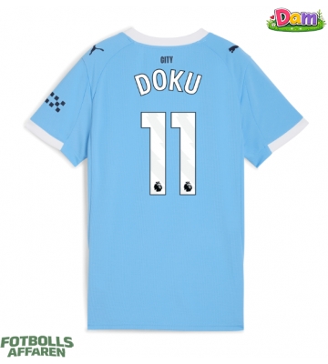 Manchester City Jeremy Doku #11 Hemmatröja Kvinnor 2025-26 Kortärmad